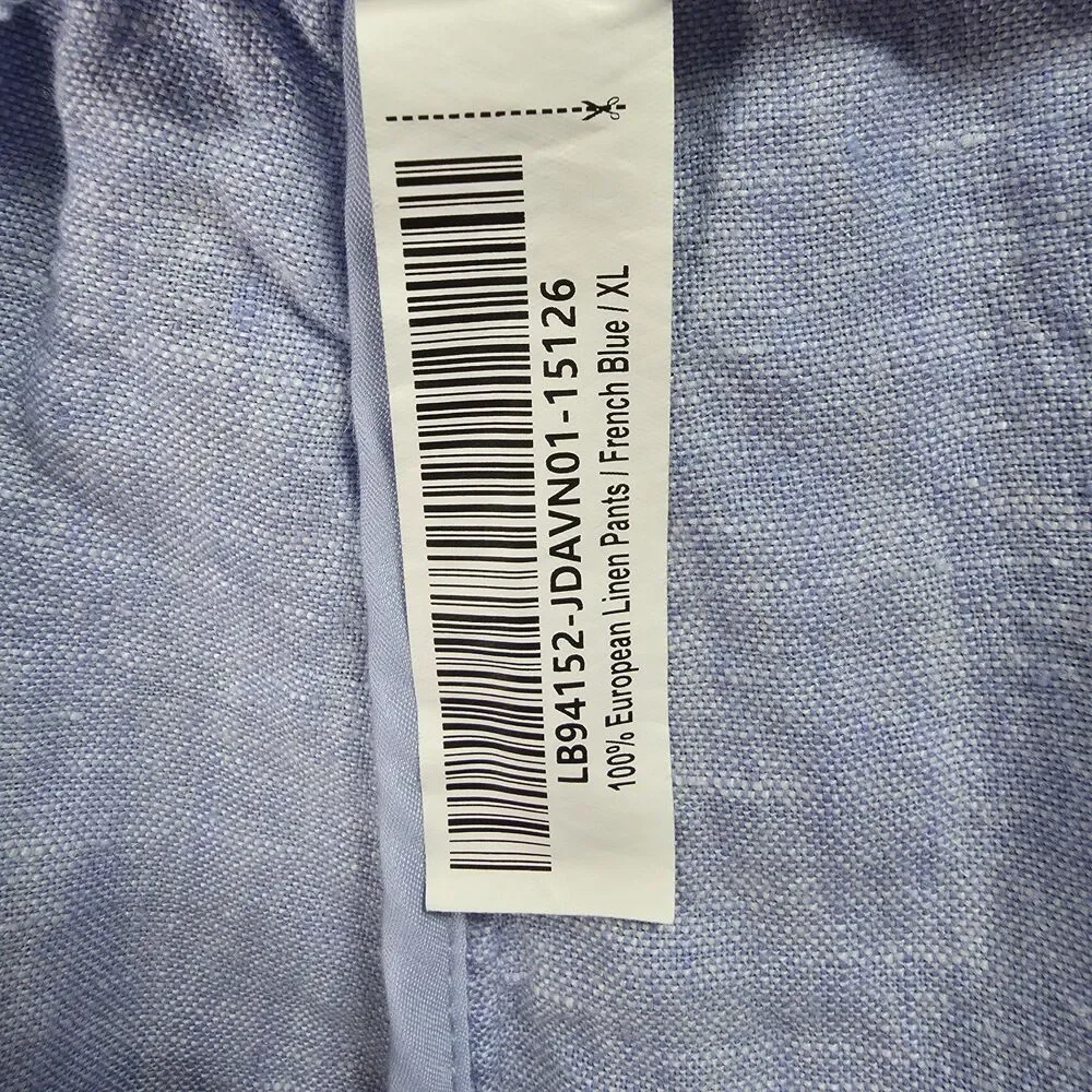 Quince European Linen Pants Womens French Blue 100% Linen XL Coastal Grandmother